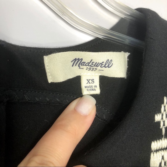 Madewell Stitchframe Ponte Black Tank Top Size XS - Picture 7 of 8